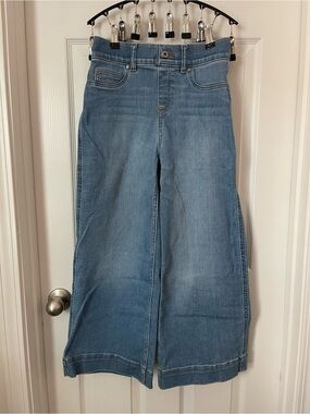 SPANX Light Blue Wide-Leg Flare Jeans